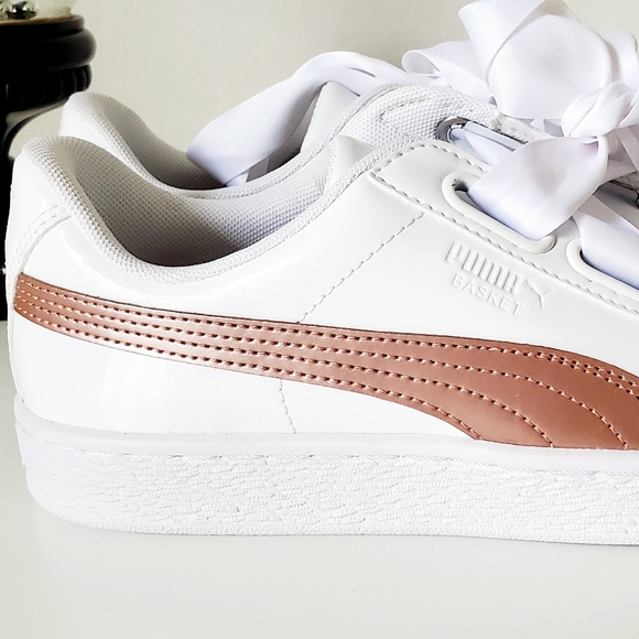 PUMA Athletic Basket Heart Patent Shoes - Picture 13 of 15
